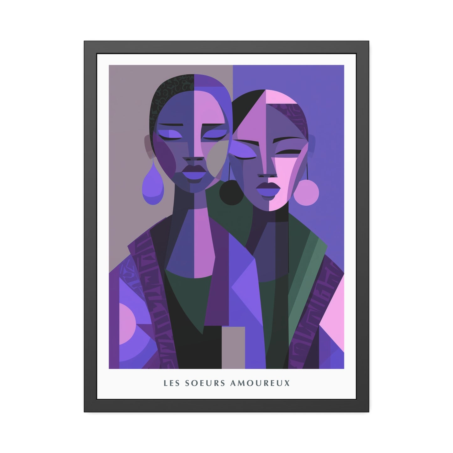 Les Soeurs Amoureux - Framed Poster Print