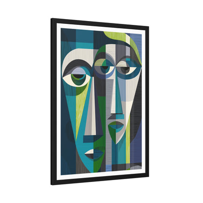 Duality in motion - No text -  Framed Poster Print