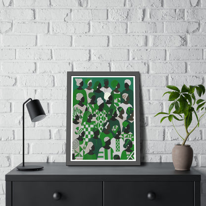 Emerald Unity - No text - Framed Poster Print