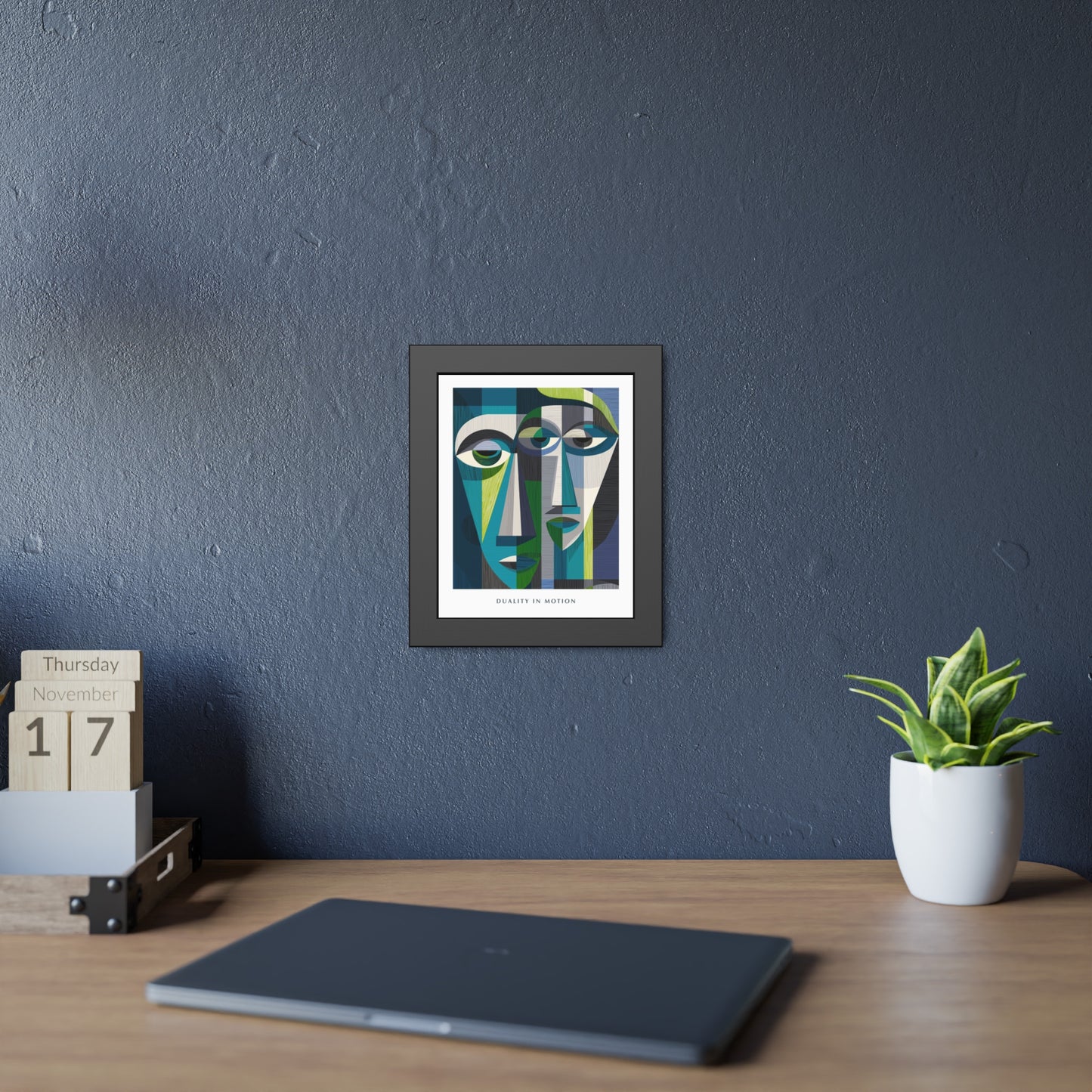 Duality in motion -  Framed Poster Print