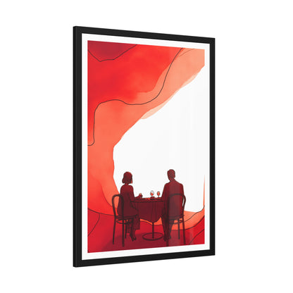 Mangeons ensembles mon amour  - Framed Poster Print