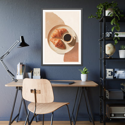 Golden Hour Coffee - Framed Poster Print