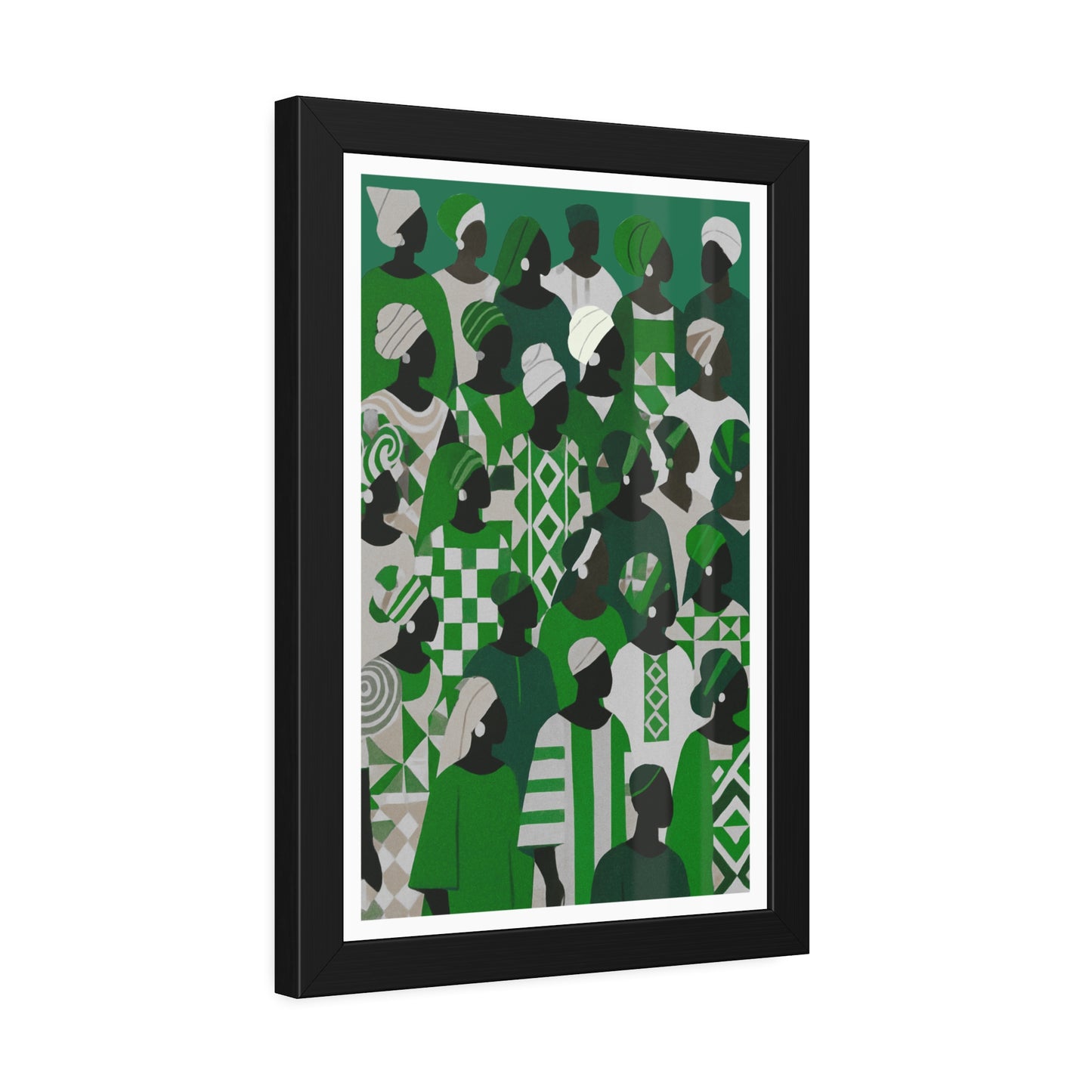 Emerald Unity - No text - Framed Poster Print