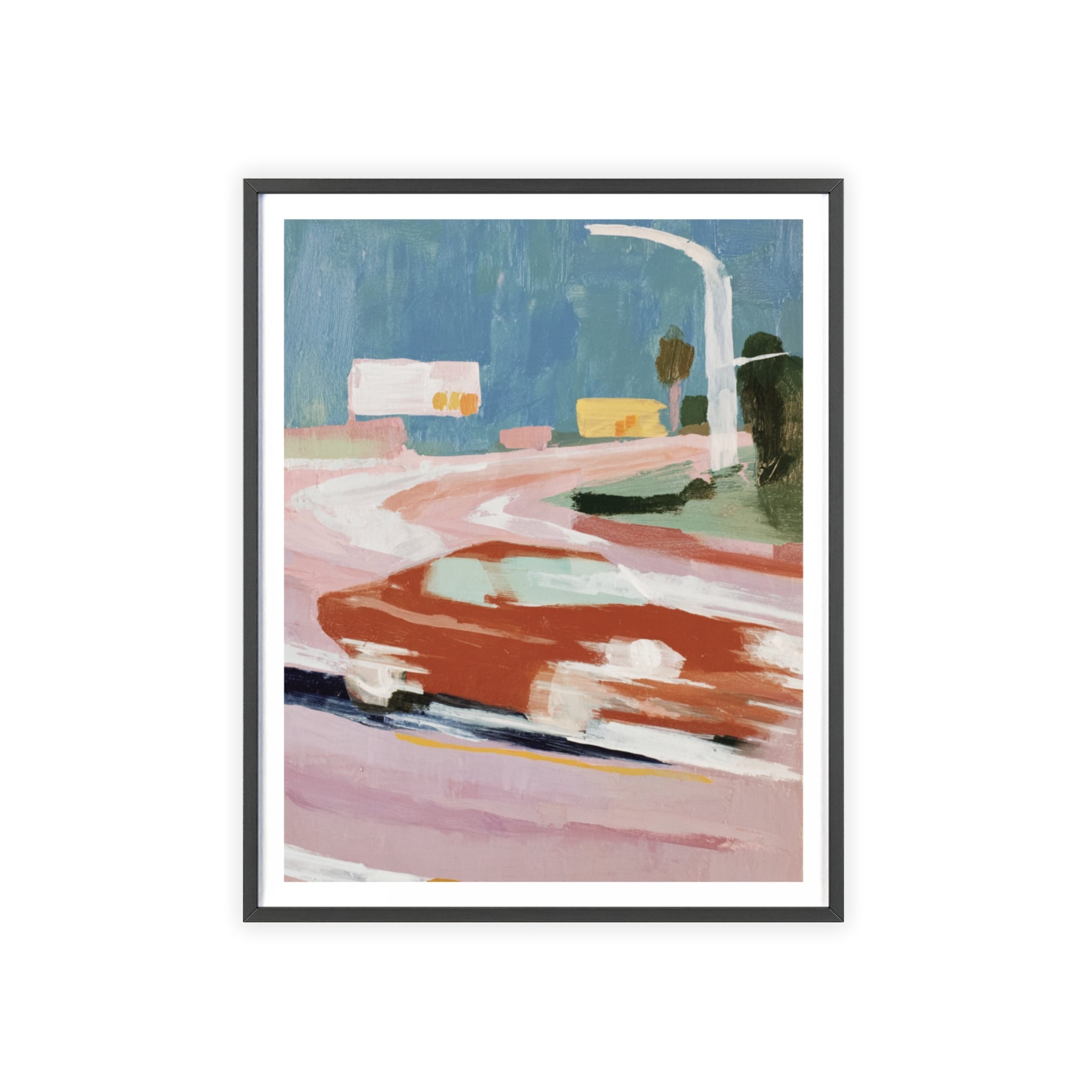 Pink Boulevard - Framed Art Print