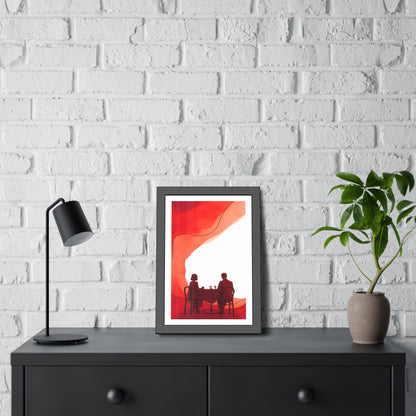 Mangeons ensembles mon amour  - Framed Poster Print