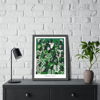 Emerald Unity - Framed Poster Print