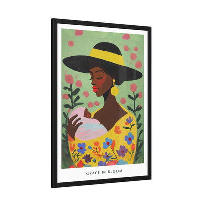 Grace in Bloom - Framed Poster Print