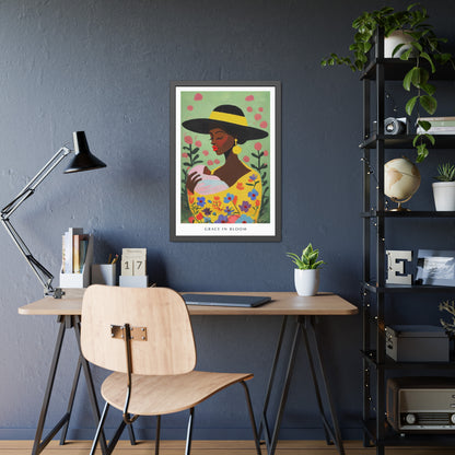 Grace in Bloom - Framed Poster Print