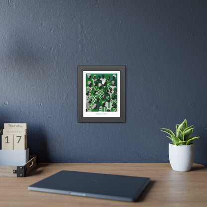 Emerald Unity - Framed Poster Print