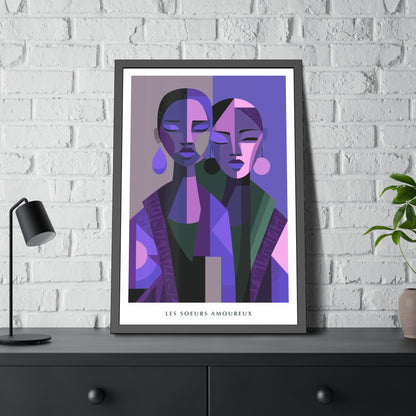 Les Soeurs Amoureux - Framed Poster Print