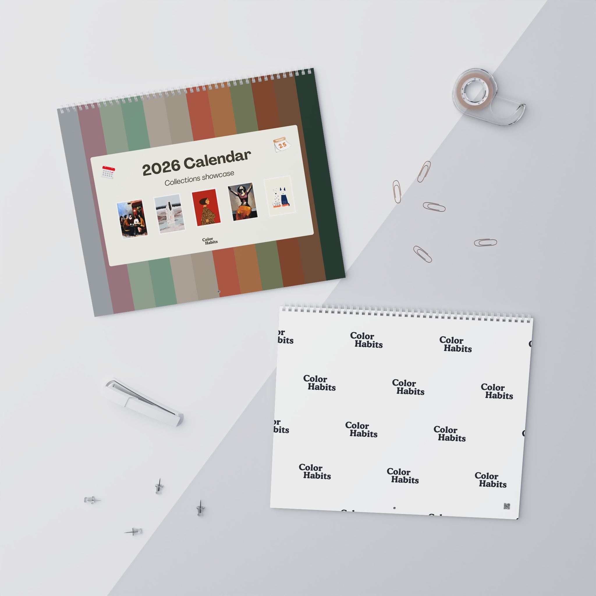 2026 Color Habits Art Calendar (Wall) - A Year of Memories & Color Stories