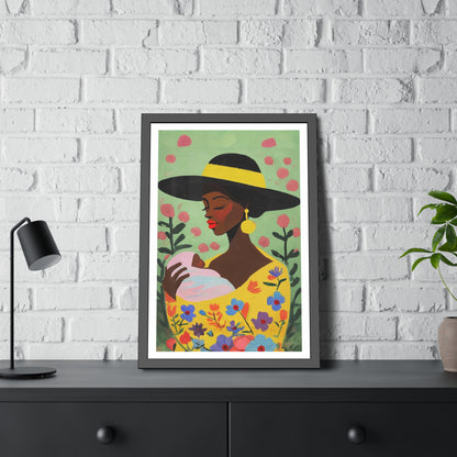 Grace in Bloom - No text - Framed Poster Print