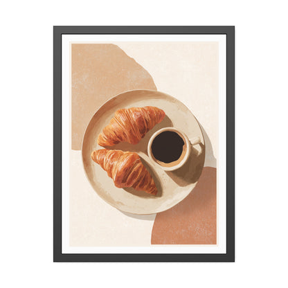 Golden Hour Coffee - Framed Poster Print