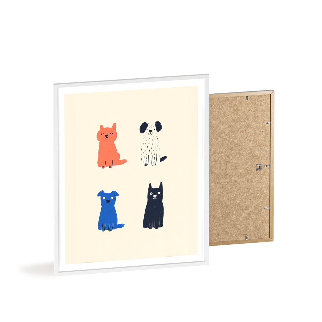 Four Friends - Framed Art Print