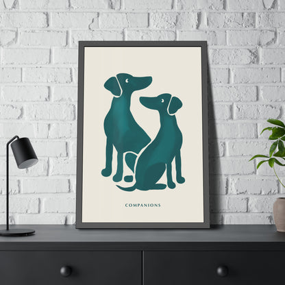 'Companion' - Dog Wall Poster - Minimalist Design
