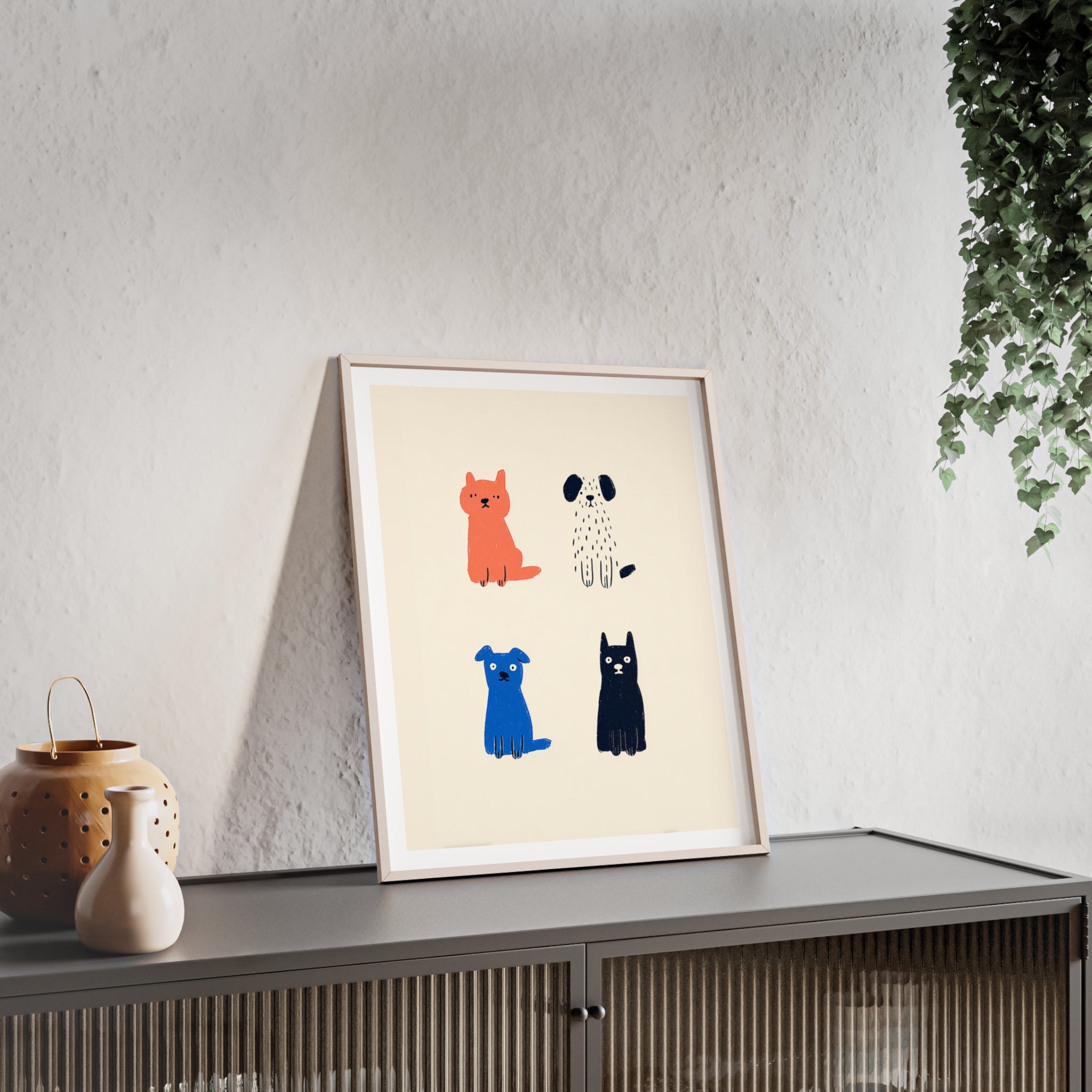 Four Friends - Framed Art Print