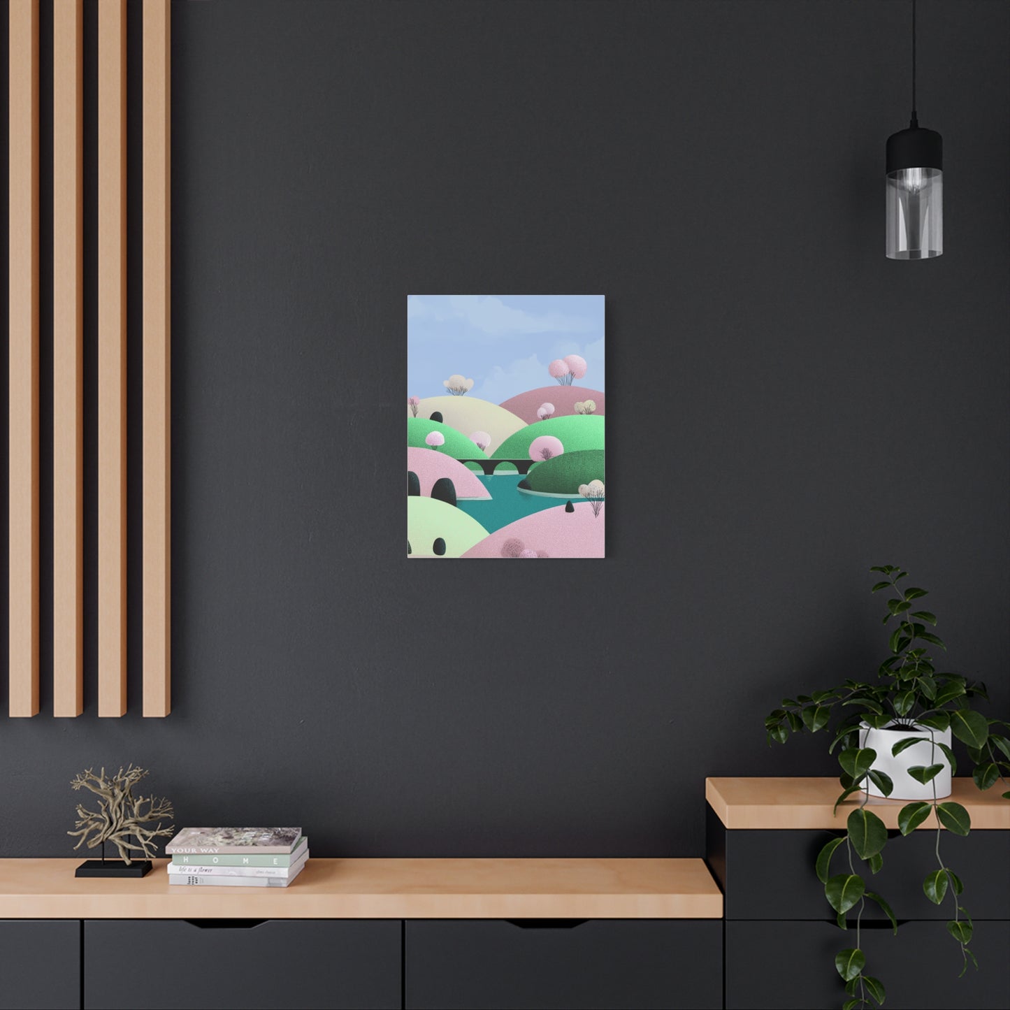 Spring Bridge - Matte Finish, Stretched, 1 25"