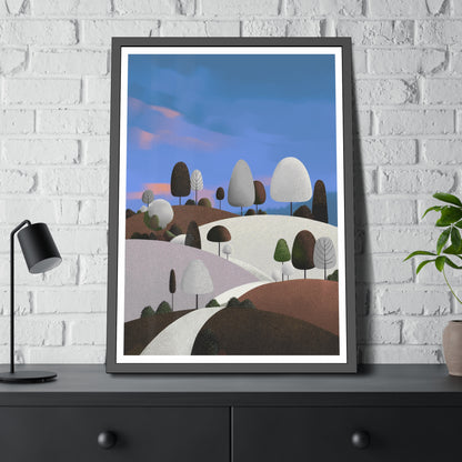 Evening Walk - Framed paper poster