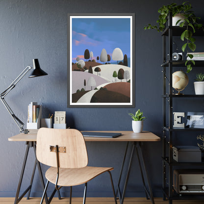 Evening Walk - Framed paper poster