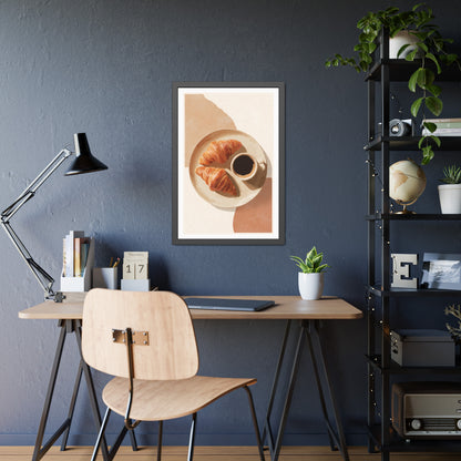 Golden Hour Coffee - Framed Poster Print
