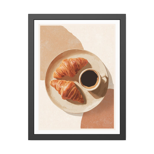 Golden Hour Coffee - Framed Poster Print