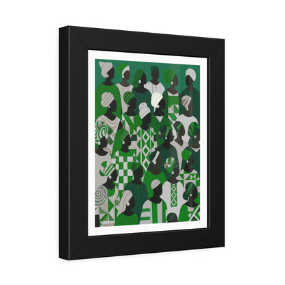 Emerald Unity - No text - Framed Poster Print