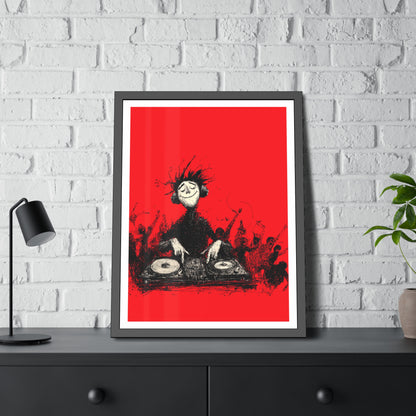 Lost in the music - Framed Poster Print