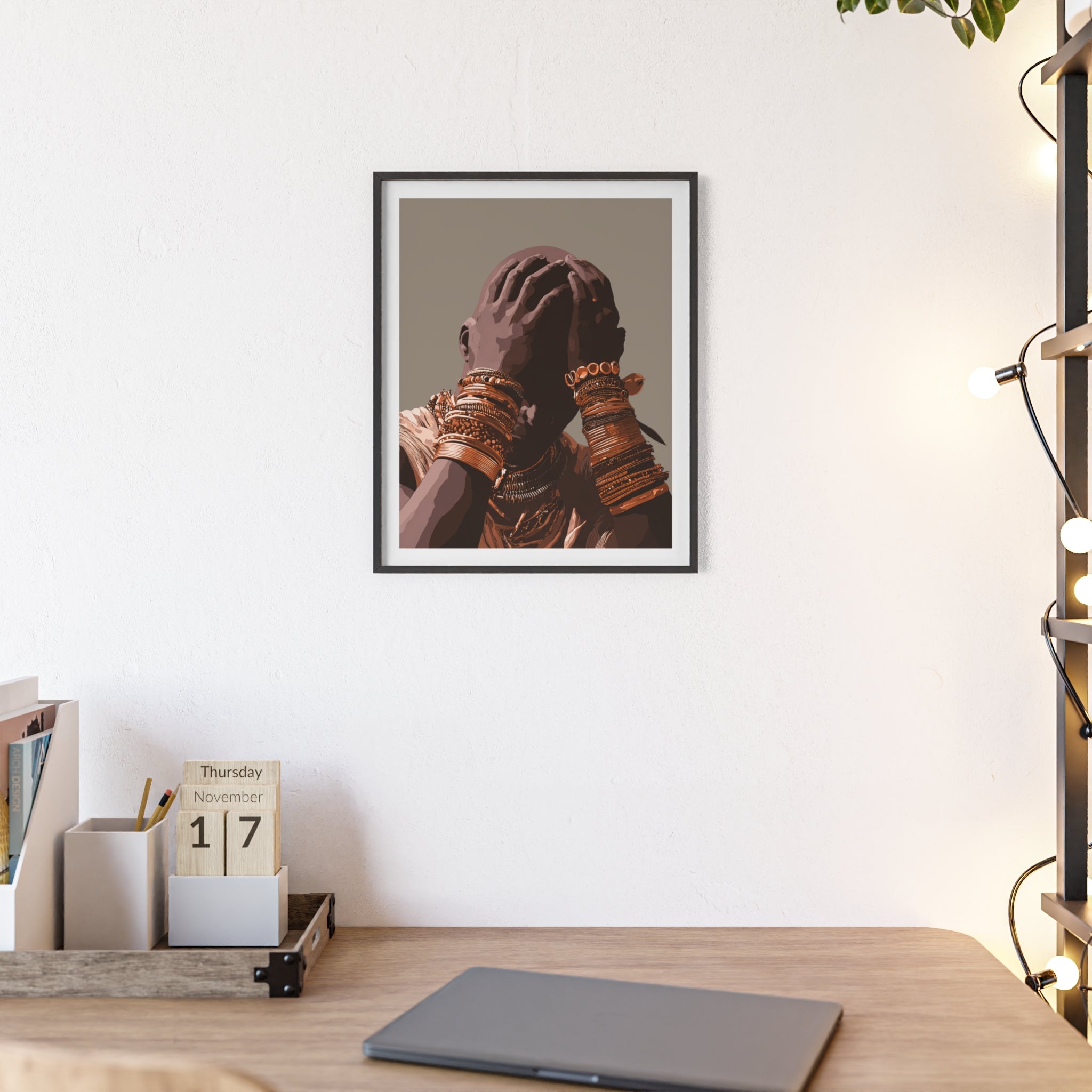 Hands of Gold - Framed Art Print