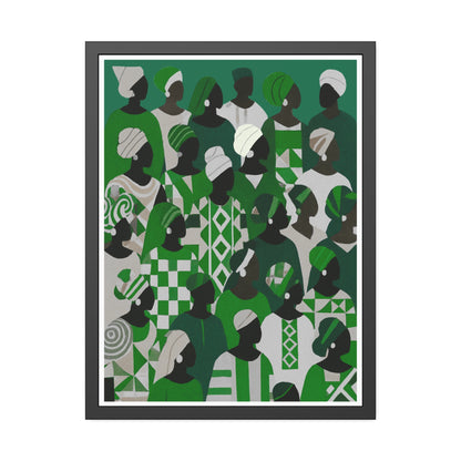 Emerald Unity - No text - Framed Poster Print