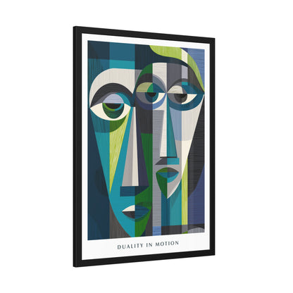 Duality in motion -  Framed Poster Print