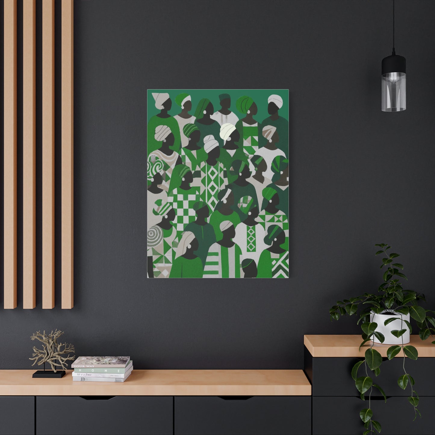 Emerald Unity - Matte Finish, Stretched, 1 25"