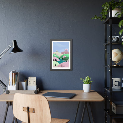 Spring Bridge - Framed Poster Wall Art