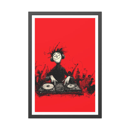 Lost in the music - Framed Poster Print