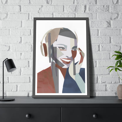 Happy Face Lady - Poster Print Design