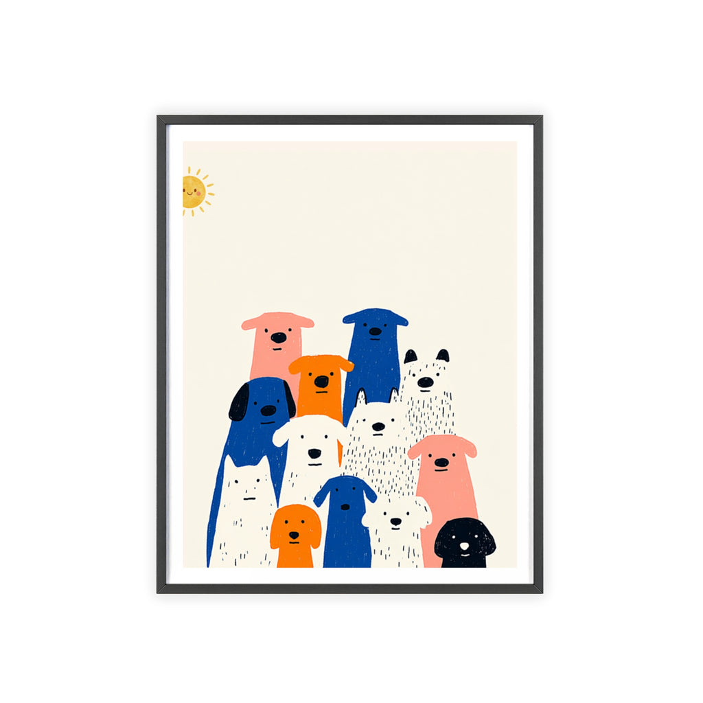 The Whole Pack - Framed Art Print