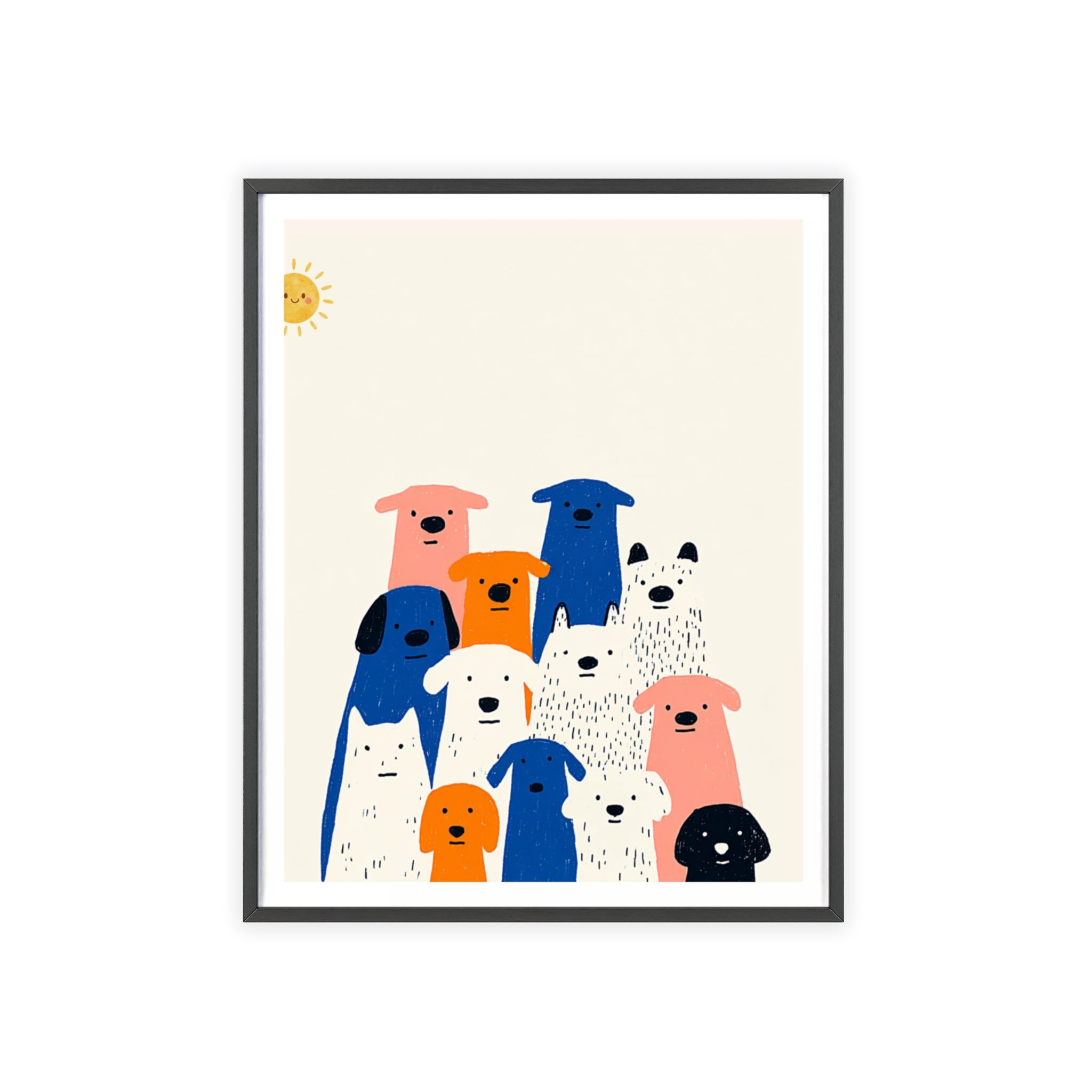 The Whole Pack - Framed Art Print