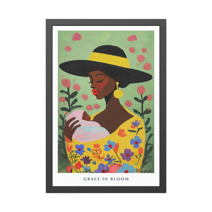 Grace in Bloom - Framed Poster Print