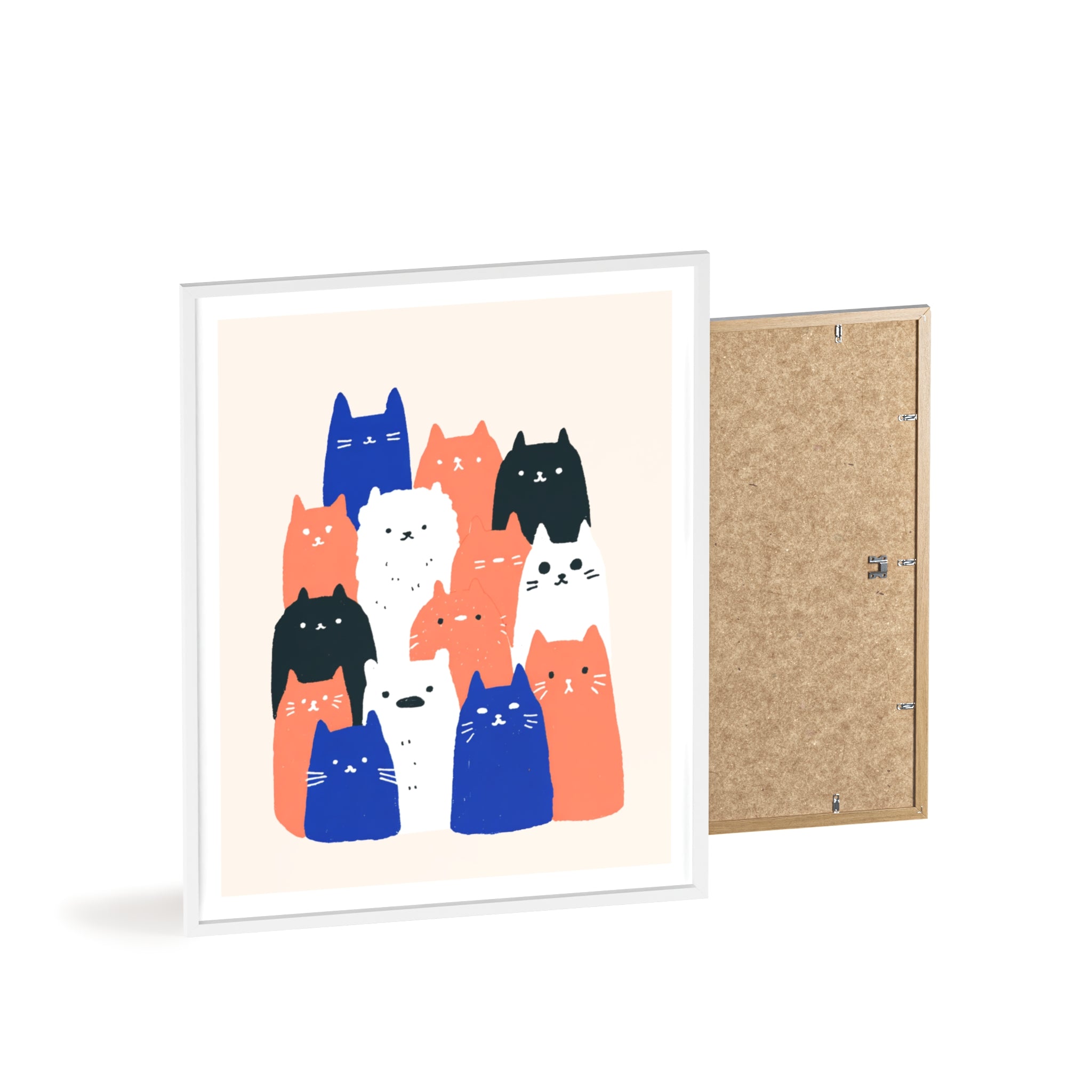 Cat Tower - Framed Art Print