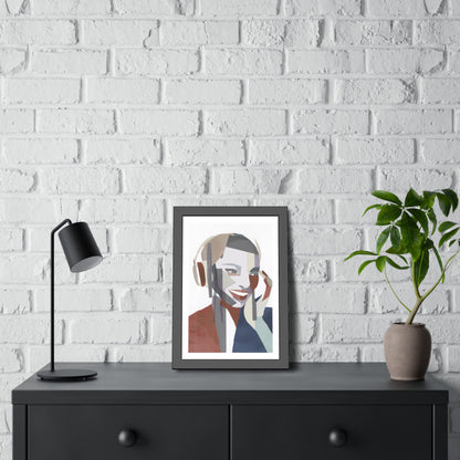 Happy Face Lady - Poster Print Design