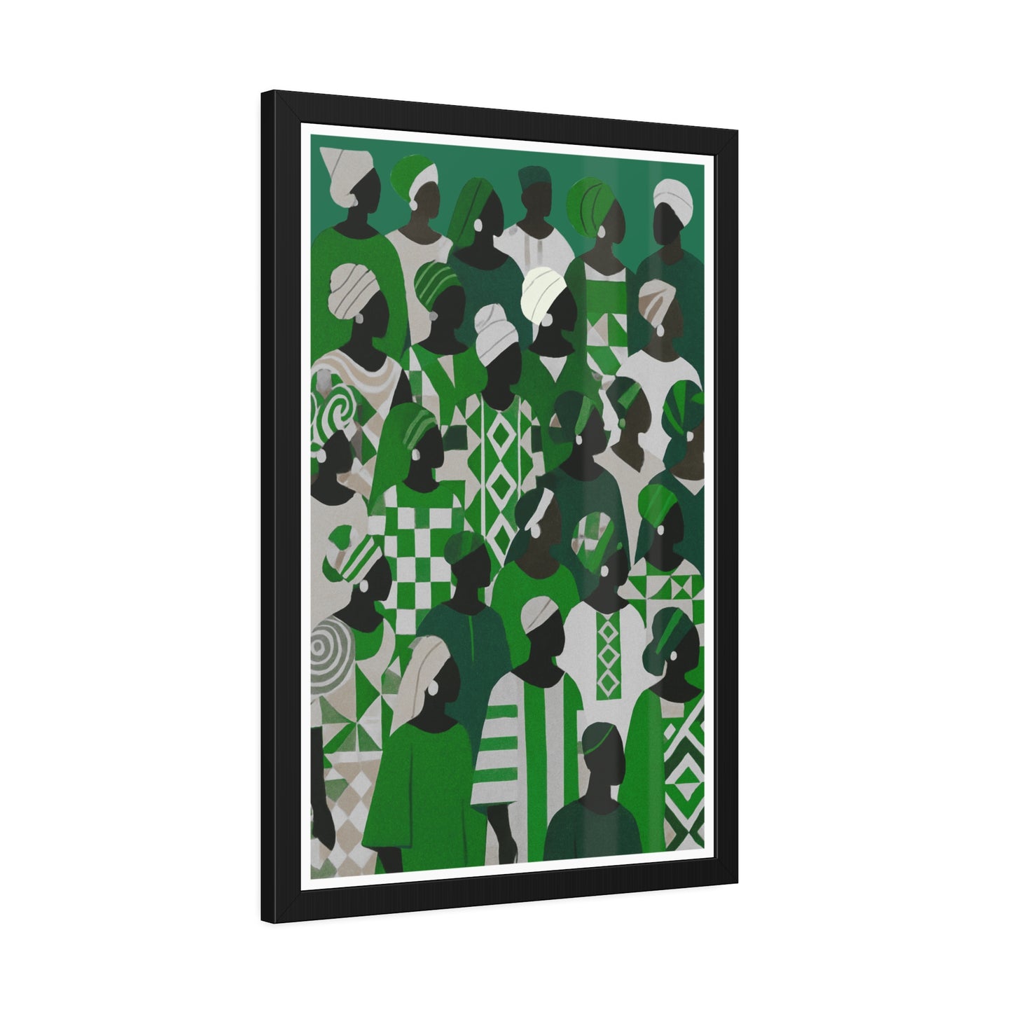 Emerald Unity - No text - Framed Poster Print