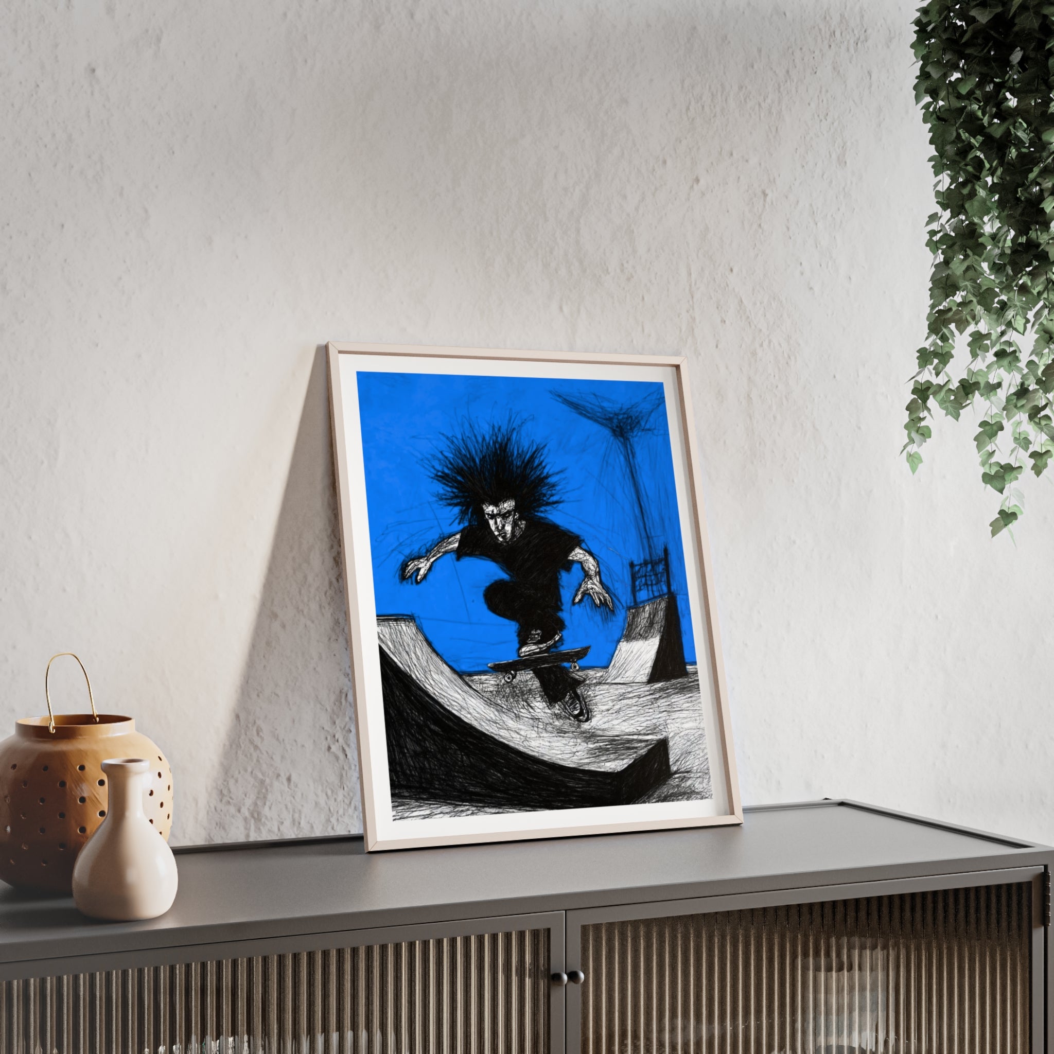Halfpipe Flight - Framed Art Print