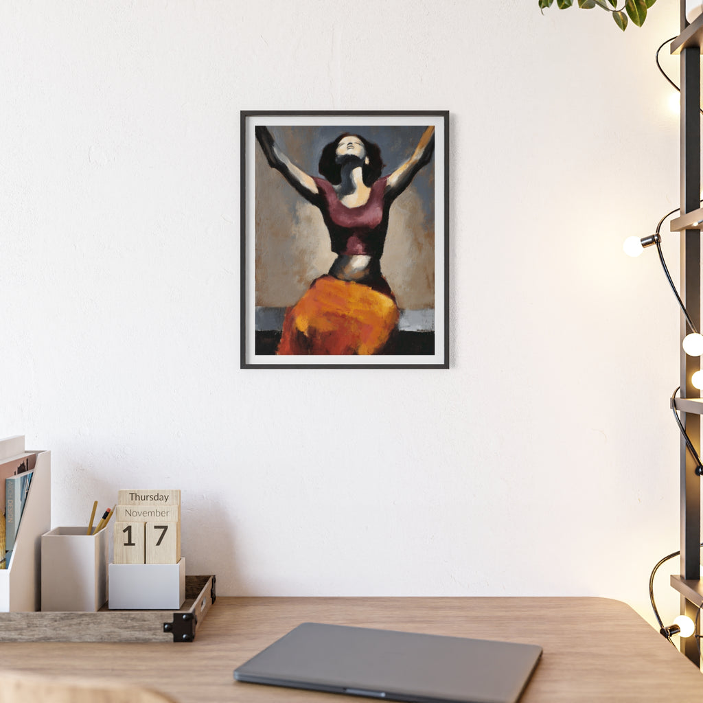 Stretch & Reach - Framed Art Print