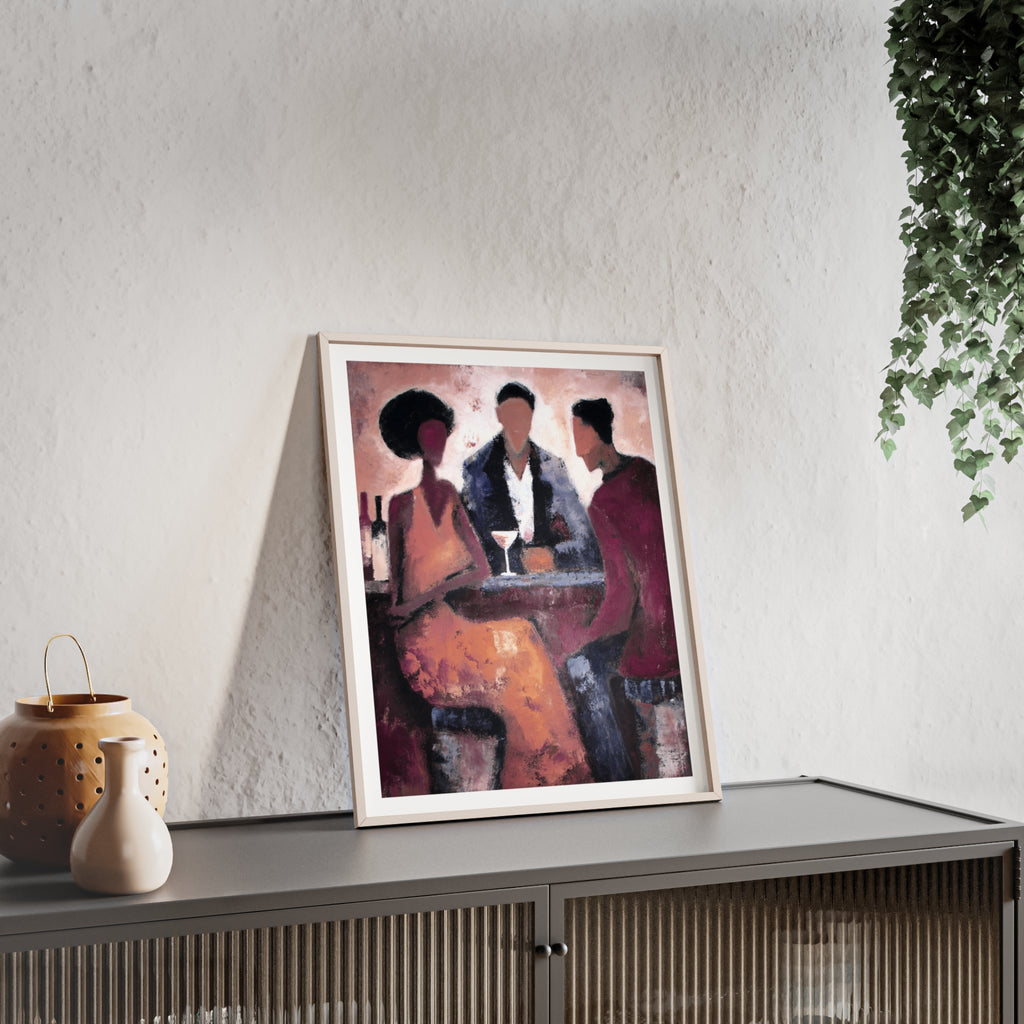 The Table Between - Framed Art Print
