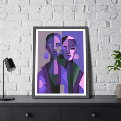 Les Soeurs Amoureux - No text - Framed Poster Print