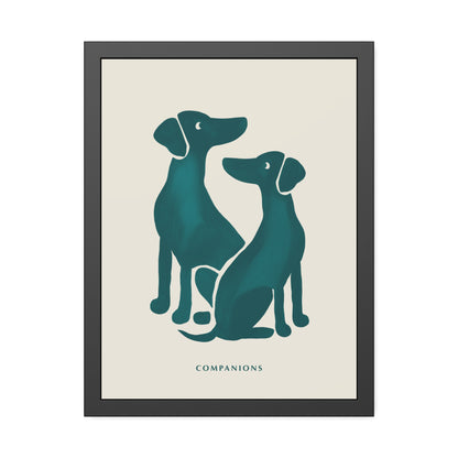 'Companion' - Dog Wall Poster - Minimalist Design