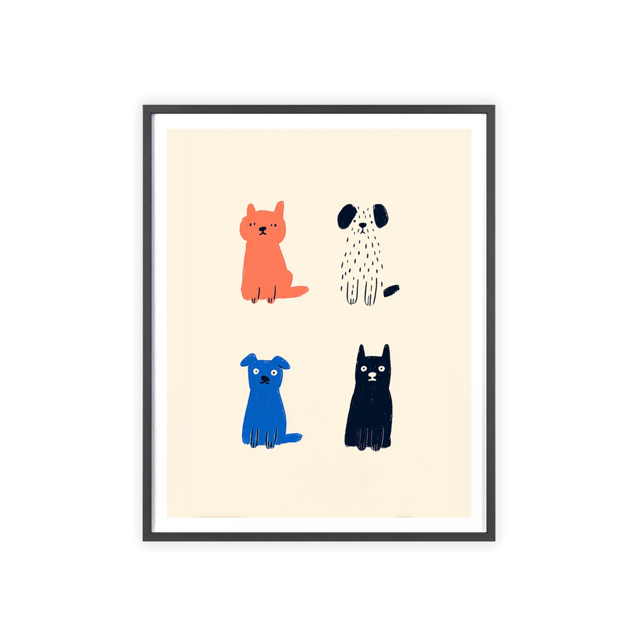 Four Friends - Framed Art Print