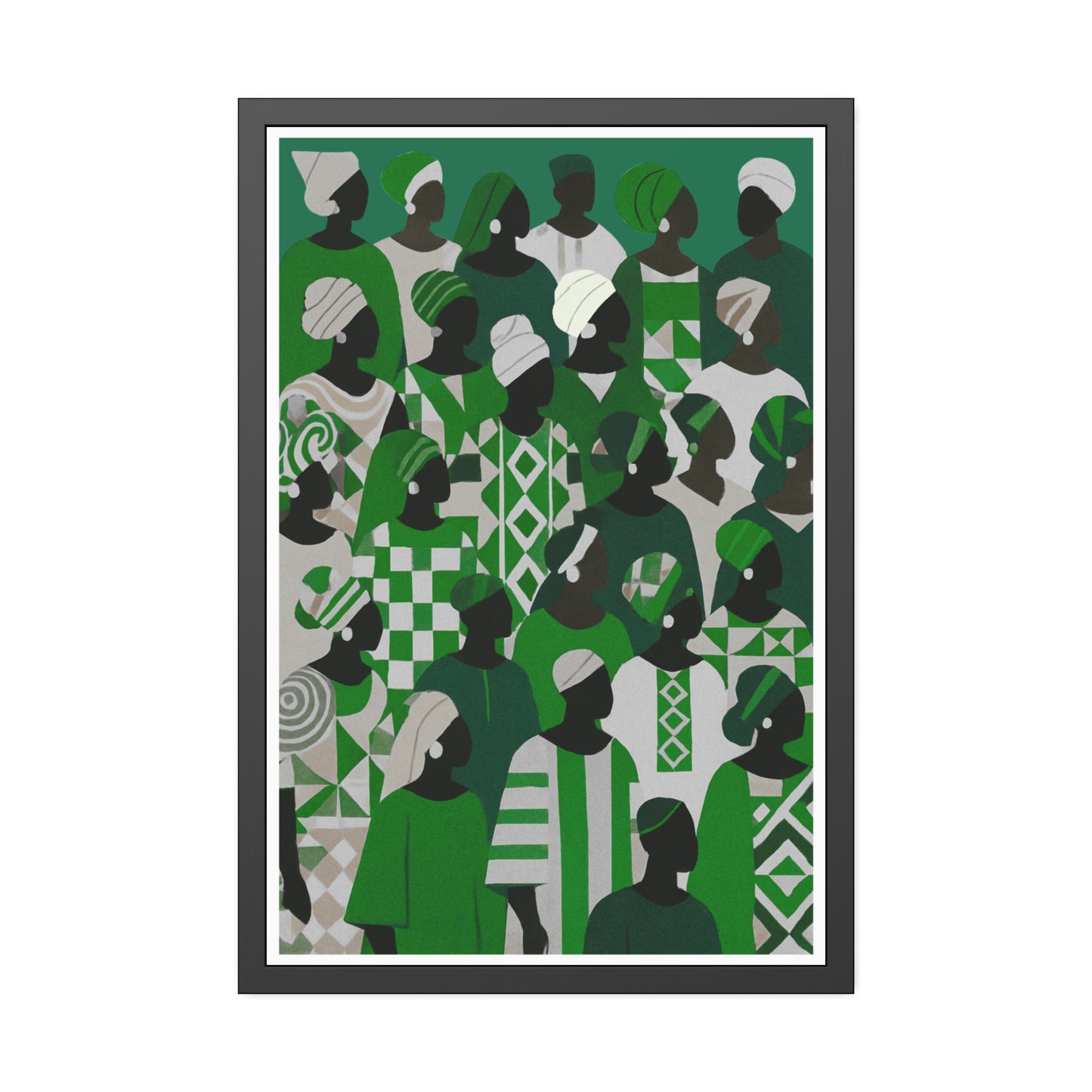 Emerald Unity - No text - Framed Poster Print