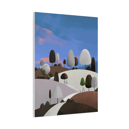 Evening Walk - Canvas Print, Matte Finish, Stretched, 1 25"
