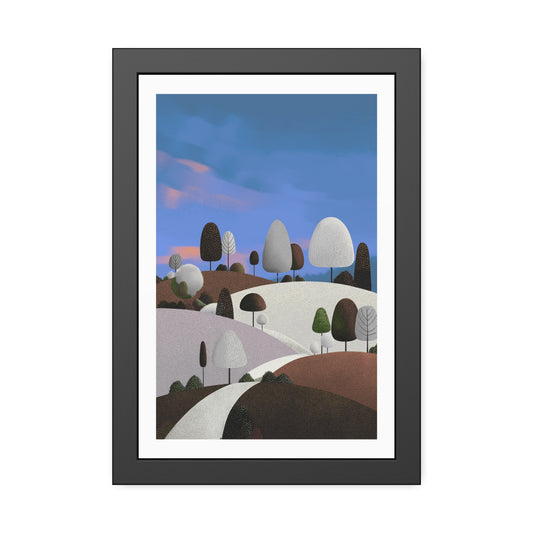 Evening Walk - Framed paper poster