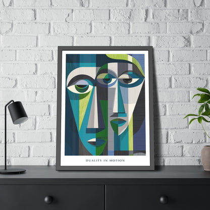 Duality in motion -  Framed Poster Print